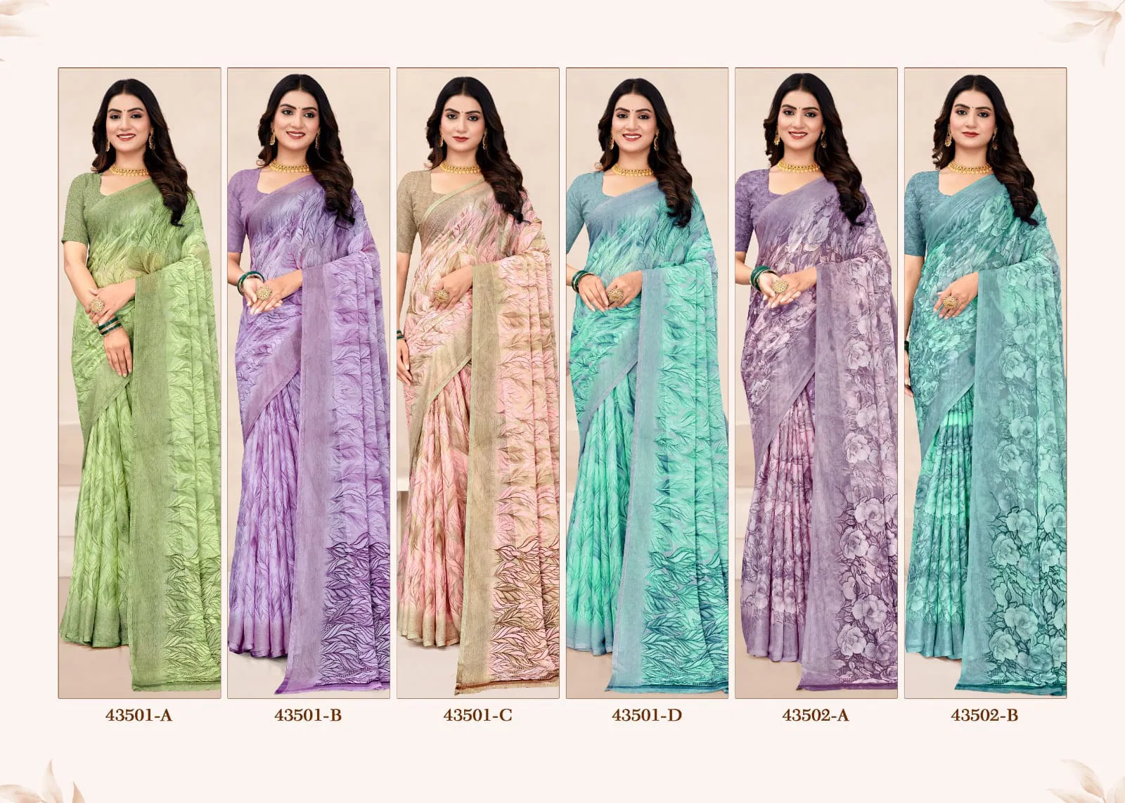 Star Chiffon 196 By Ruchi Printed Chiffon Daily Wear Saree Exporters In India